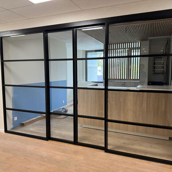 Panorama range and Transparence glass partitions