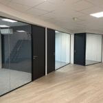 Transparence partitions and suspended ceiling for UCM in Nivelles